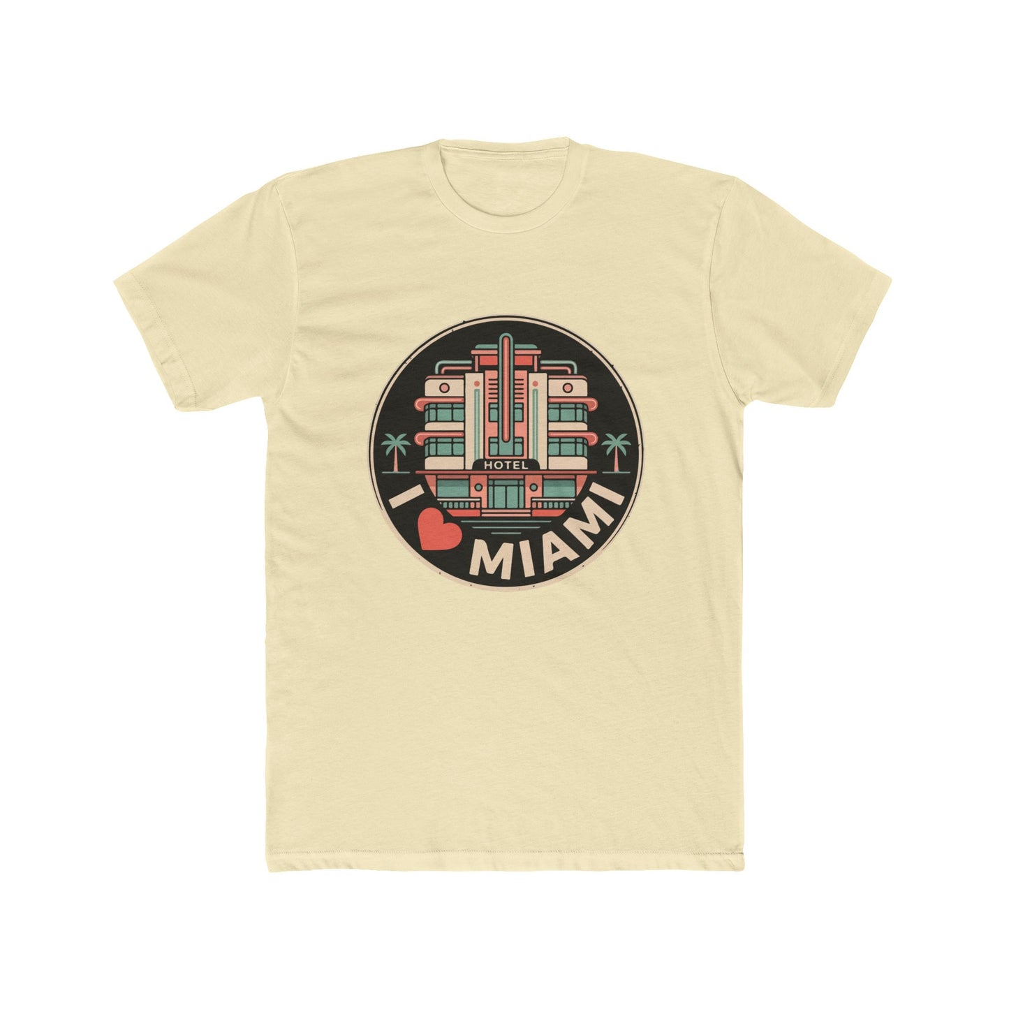 Miami Art Deco T‑Shirt — I  Miami Retro Travel Tee