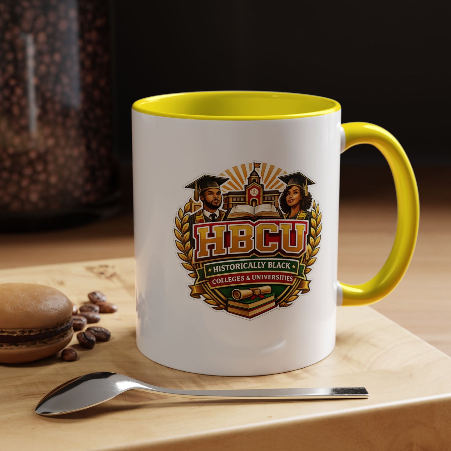HBCU Pride Accent Coffee Mug — Historically Black Colleges & Universities Graduation Gift