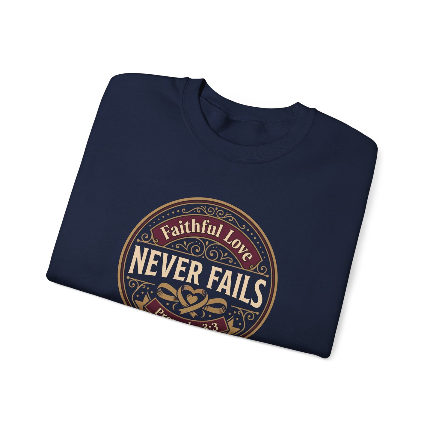 Faithful Love Never Fails - Proverbs 3:3  Sweatshirt