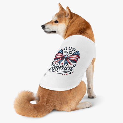 God Bless America Patriotic Pet Tank Top