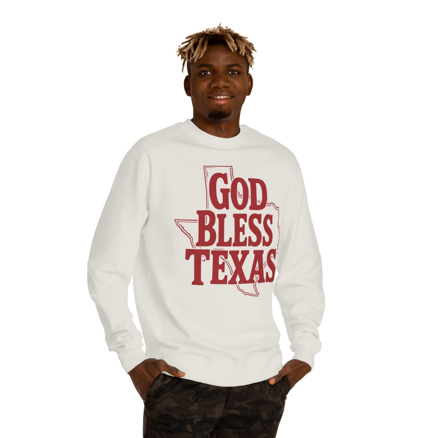 God Bless Texas Sweatshirt — Texas Pride Crewneck