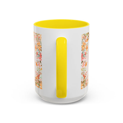 Life Began With You Mom Floral Accent Coffee Mug