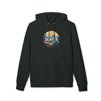 Denver Mountains Hoodie — Retro Outdoor Graphic