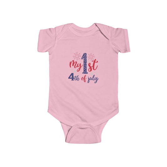 My 1st 4th of July Infant Bodysuit — Baby Independence Day Onesie