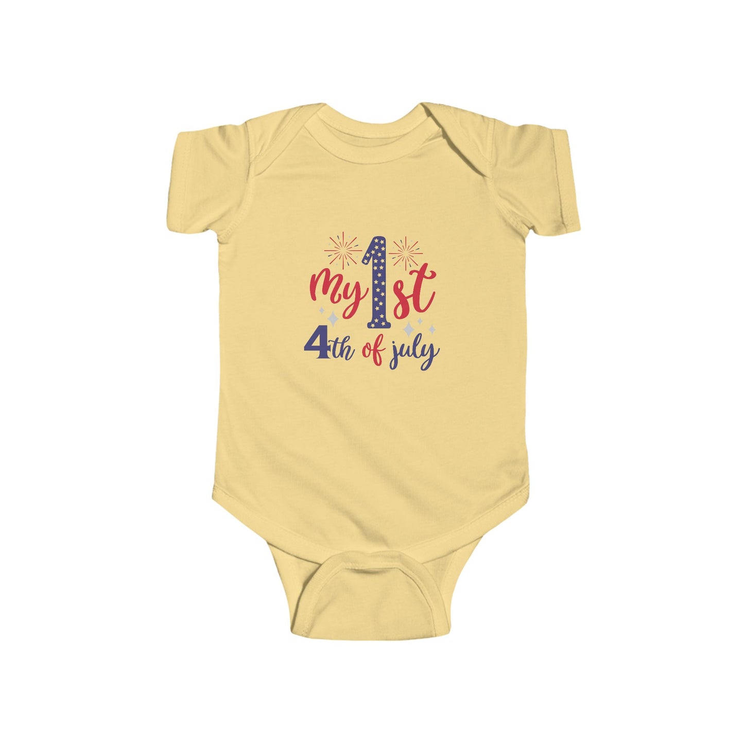 My 1st 4th of July Infant Bodysuit — Baby Independence Day Onesie