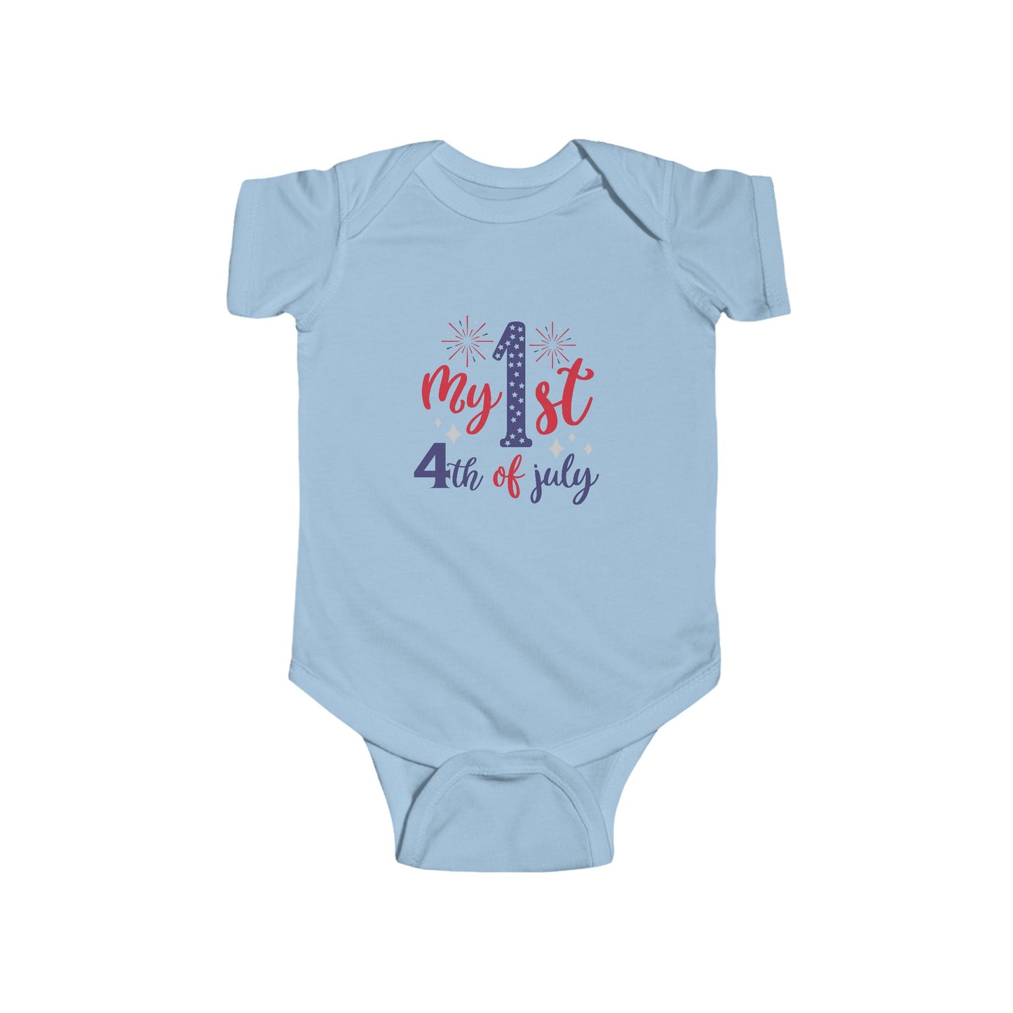 My 1st 4th of July Infant Bodysuit — Baby Independence Day Onesie
