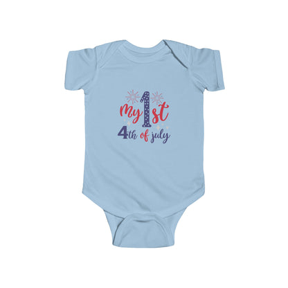 My 1st 4th of July Infant Bodysuit — Baby Independence Day Onesie