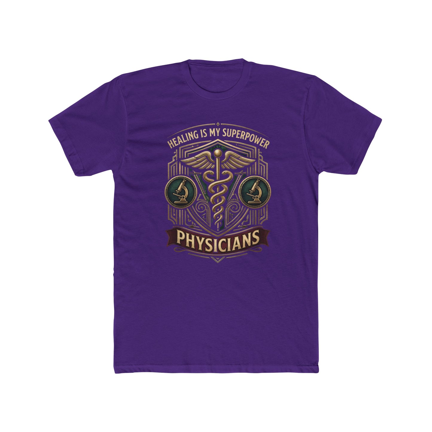 Physicians Tee — "Healing Is My Superpower" Medical Caduceus Shirt