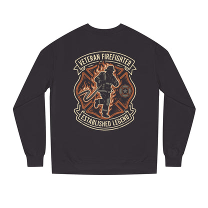 Veteran Firefighter Crewneck Sweatshirt - "Established Legend" Tribute