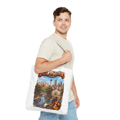 San Antonio Texas Tote Bag — Riverwalk Landmark Travel Souvenir
