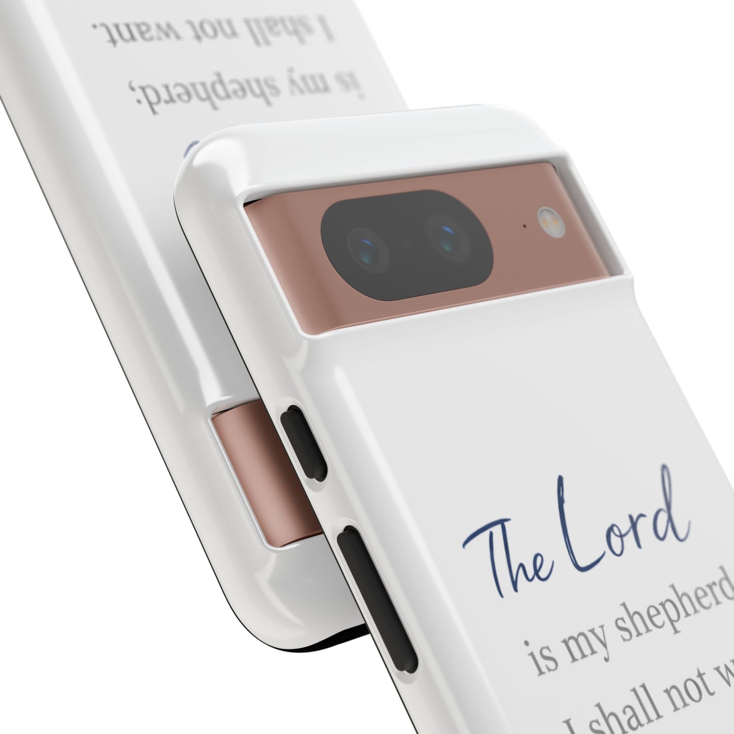 Psalm 23:1 Phone Case — "The Lord is my shepherd; I shall not want" Christian Protective Cover