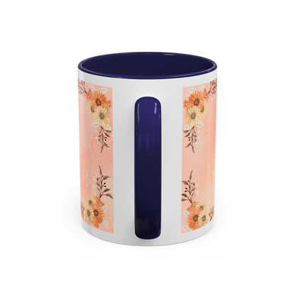 Mom Floral Accent Coffee Mug – Pink Butterfly Mother's Day Gift (11/15oz)