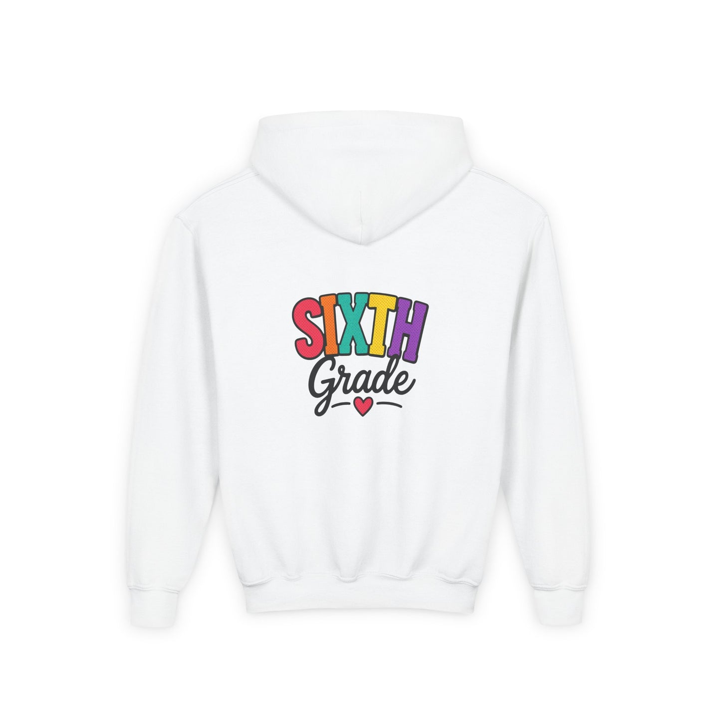 Sixth Grade Kids Hoodie – Colorful Back-to-School Sweatshirt