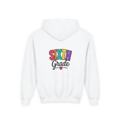 Sixth Grade Kids Hoodie – Colorful Back-to-School Sweatshirt