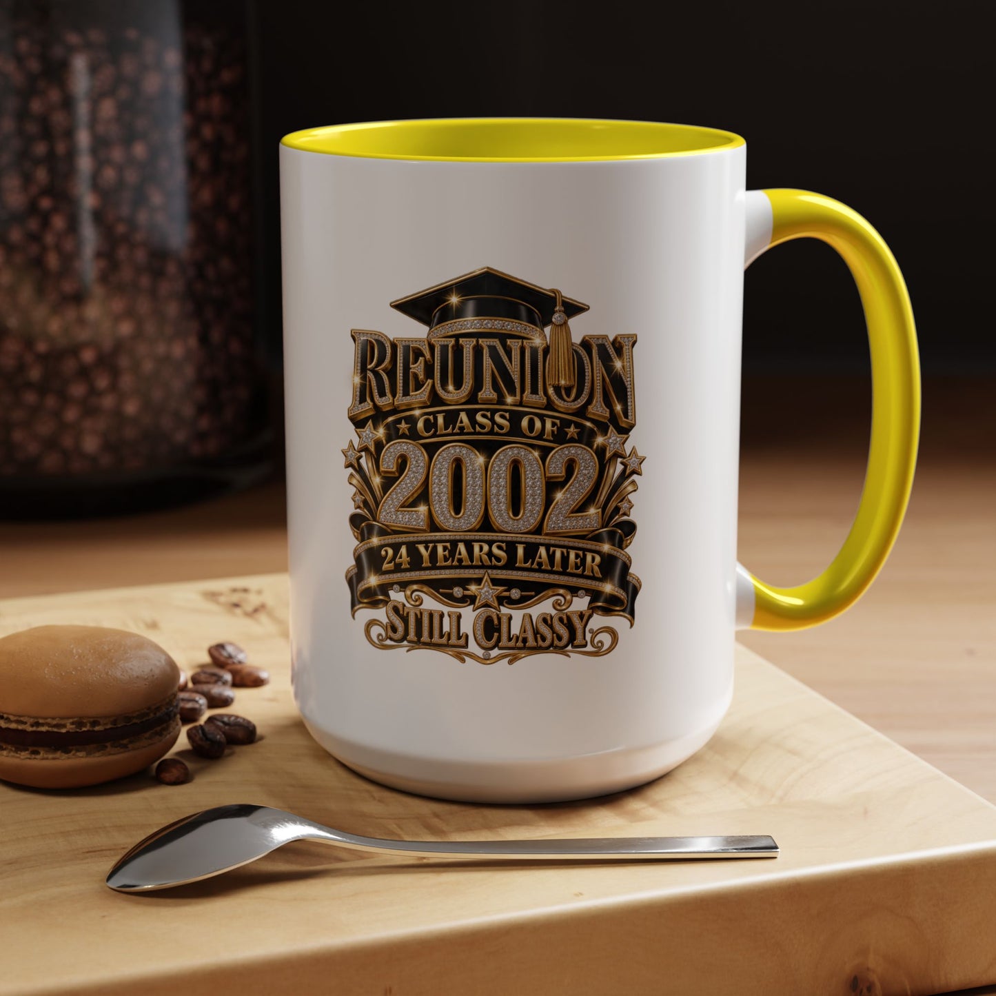 Class of 2002 Reunion Coffee Mug — "Still Classy" Accent Mug (11/15oz)