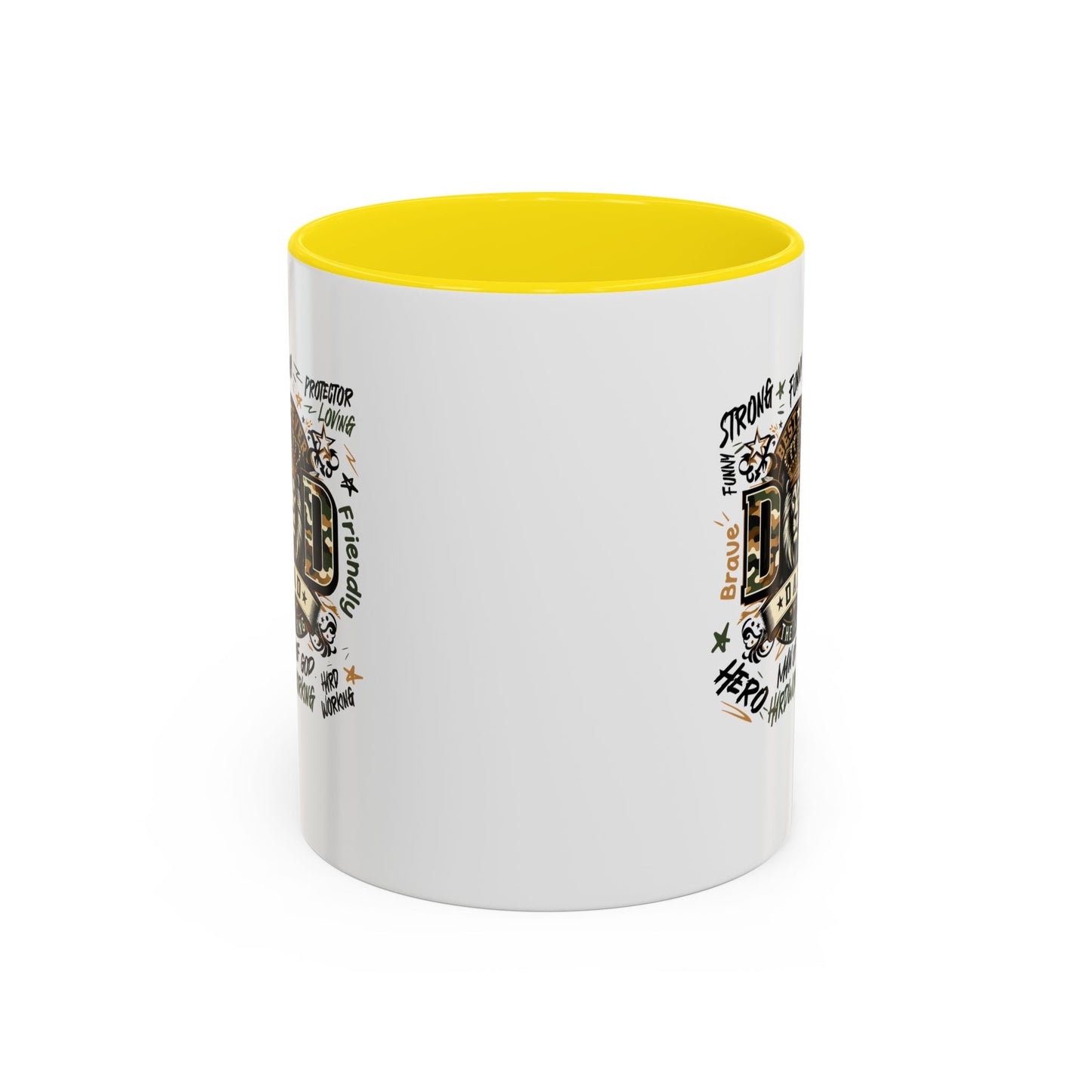Dad King Lion Coffee Mug — 'Dad: The King' Accent 11/15oz Gift