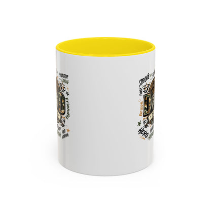 Dad King Lion Coffee Mug — 'Dad: The King' Accent 11/15oz Gift