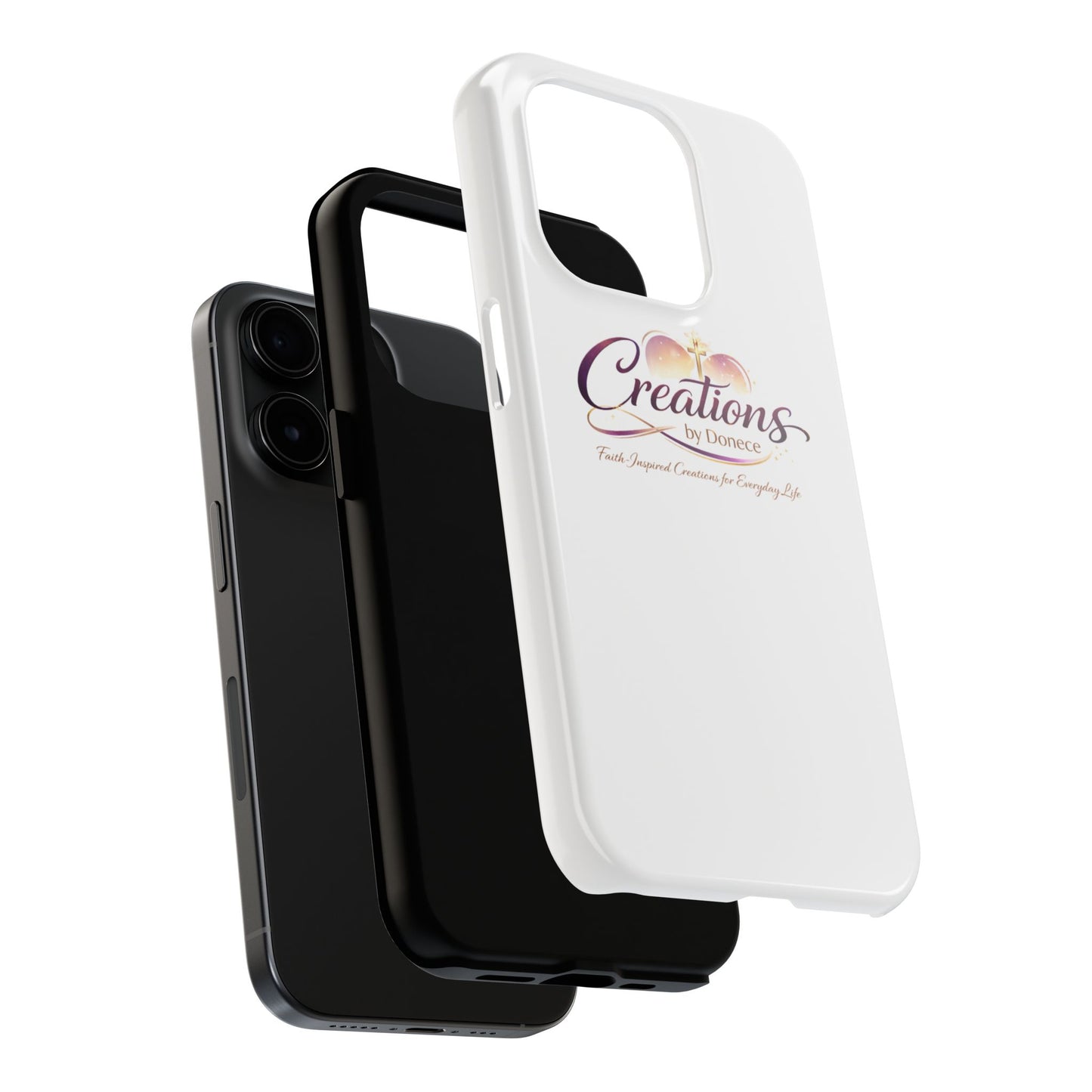 Tough Phone Case - "Creations by Donece" Logo Protective Cover