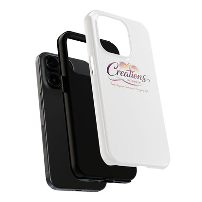 Tough Phone Case - "Creations by Donece" Logo Protective Cover