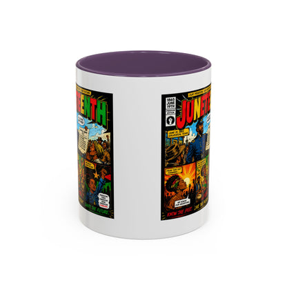 Juneteenth Comic Art Coffee Mug — Celebratory Black History Accent Mug