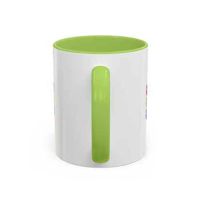Six Seven Retro Accent Coffee Mug — Colorful 11/15oz Ceramic Tea Cup