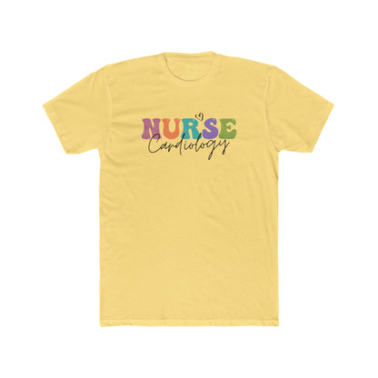 Cardiology Nurse T‑Shirt — Colorful 'NURSE Cardiology' Crew Tee