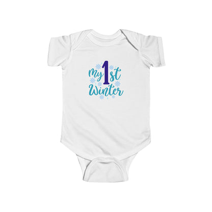 My 1st Winter Baby Bodysuit – Infant First Winter Onesie