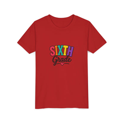 Sixth Grade Youth Tee – Colorful Back to School Shirt