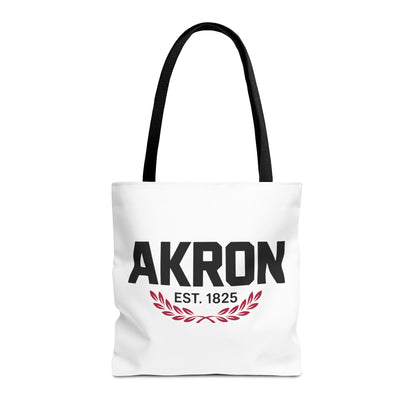 Akron Est. 1825 Tote Bag — City Pride Canvas Tote
