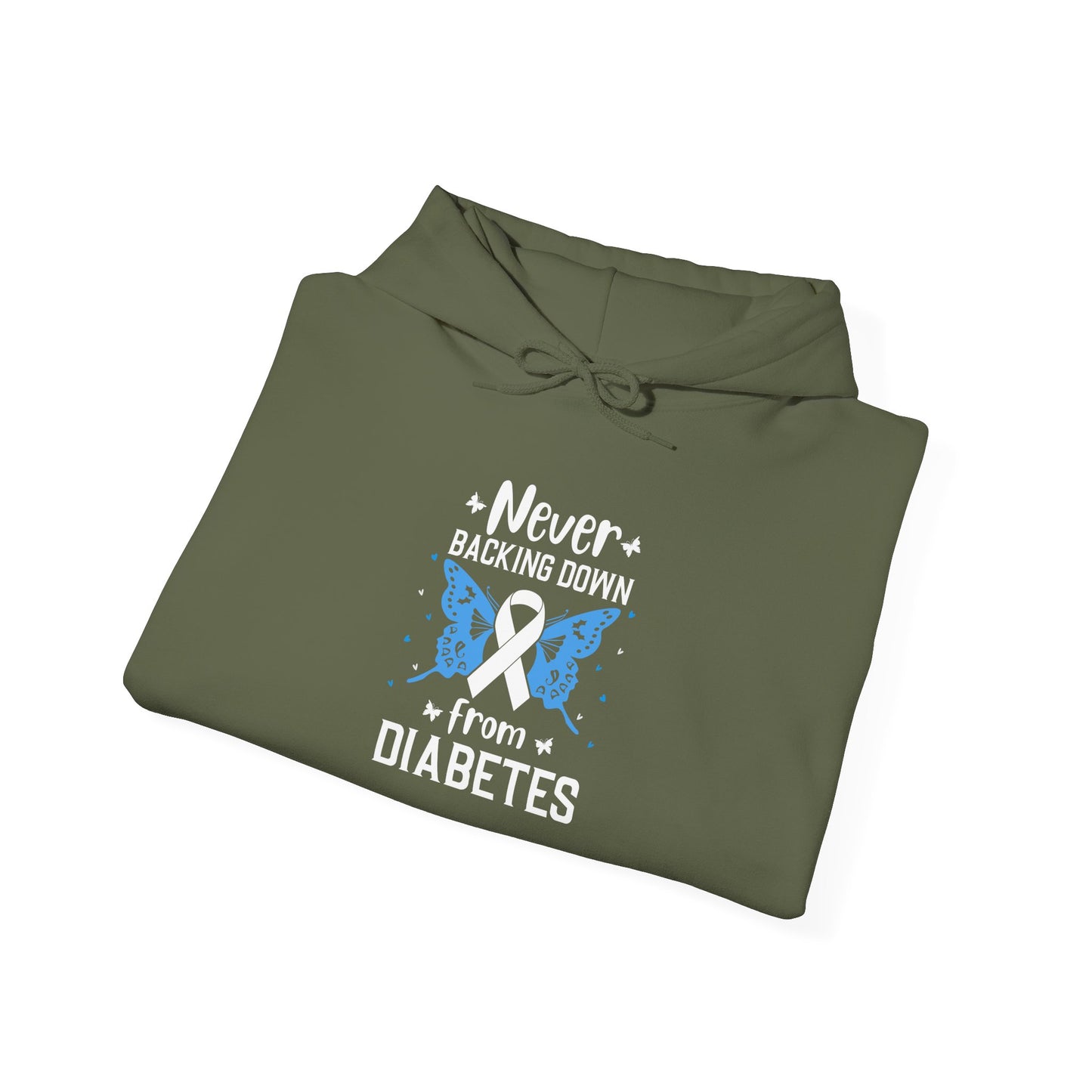 "Never Backing Down from Diabetes"  Hoodie