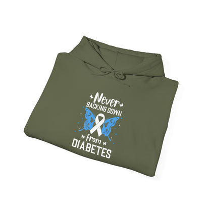 "Never Backing Down from Diabetes"  Hoodie