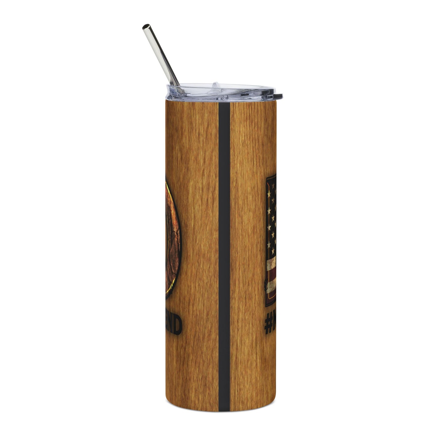 20 oz Military Patriotic Dad Tumbler – USA Flag & Camo Stainless Steel Travel Cup