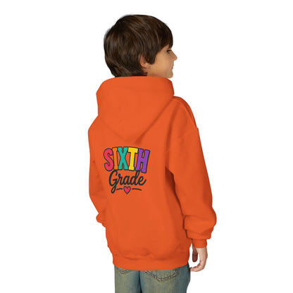 Sixth Grade Kids Hoodie – Colorful Back-to-School Sweatshirt