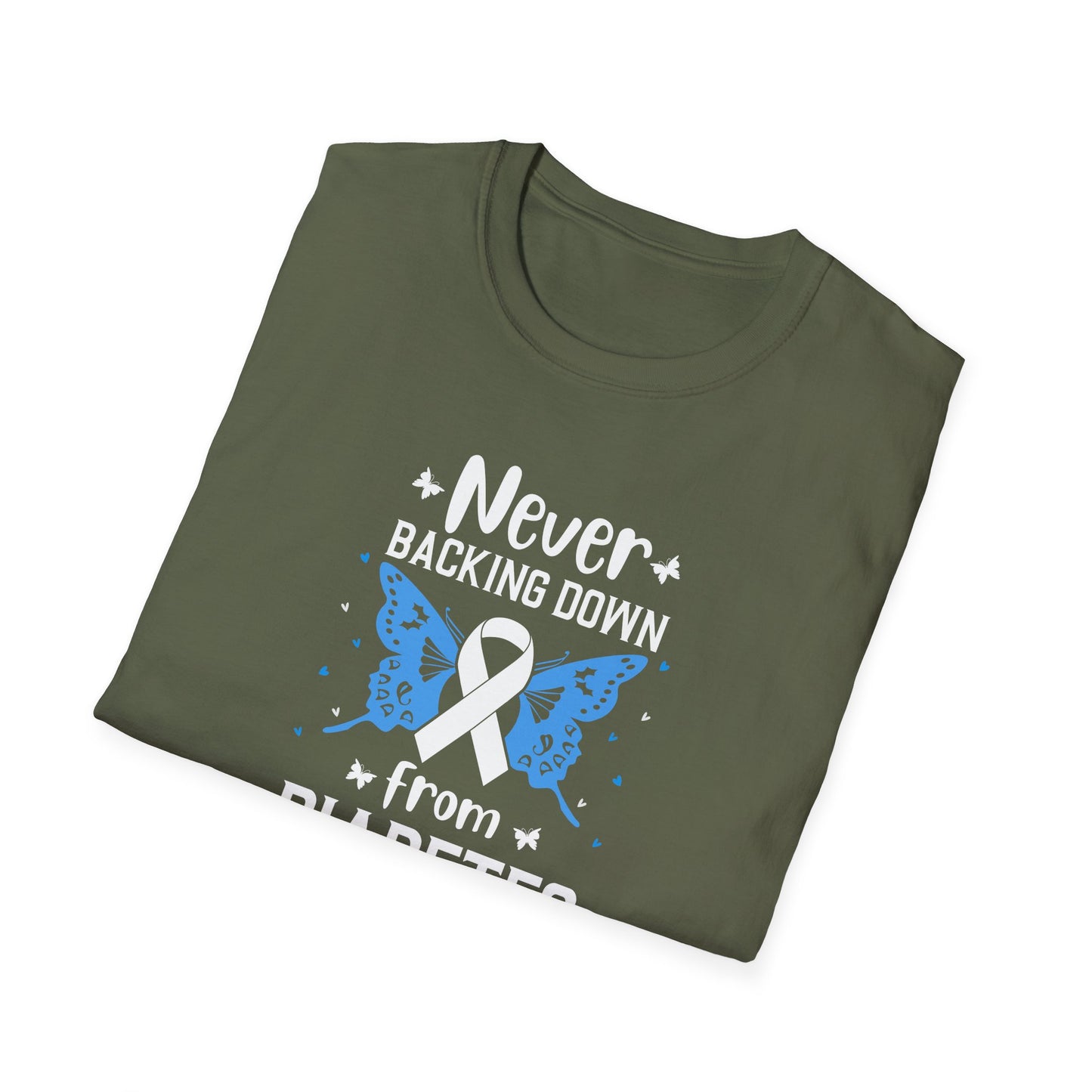 "Never Backing Down from Diabetes"  T-Shirt