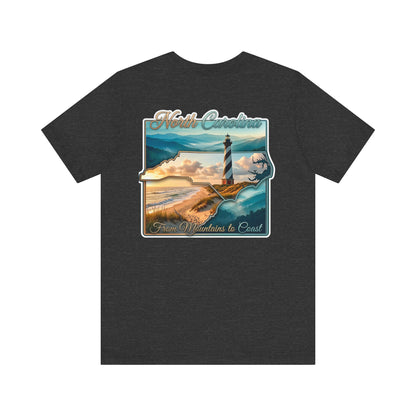 North Carolina Lighthouse Tee — From Mountains to Coast Scenic T-Shirt