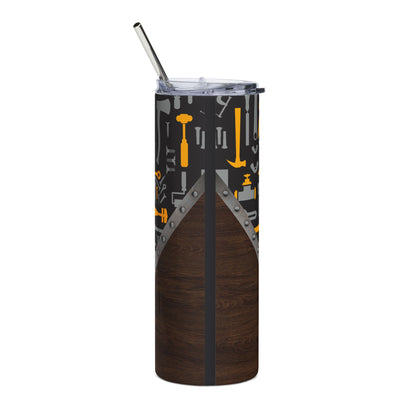 20oz Stainless Tumbler – “The Best Dad in the World” Tool-Themed Travel Cup