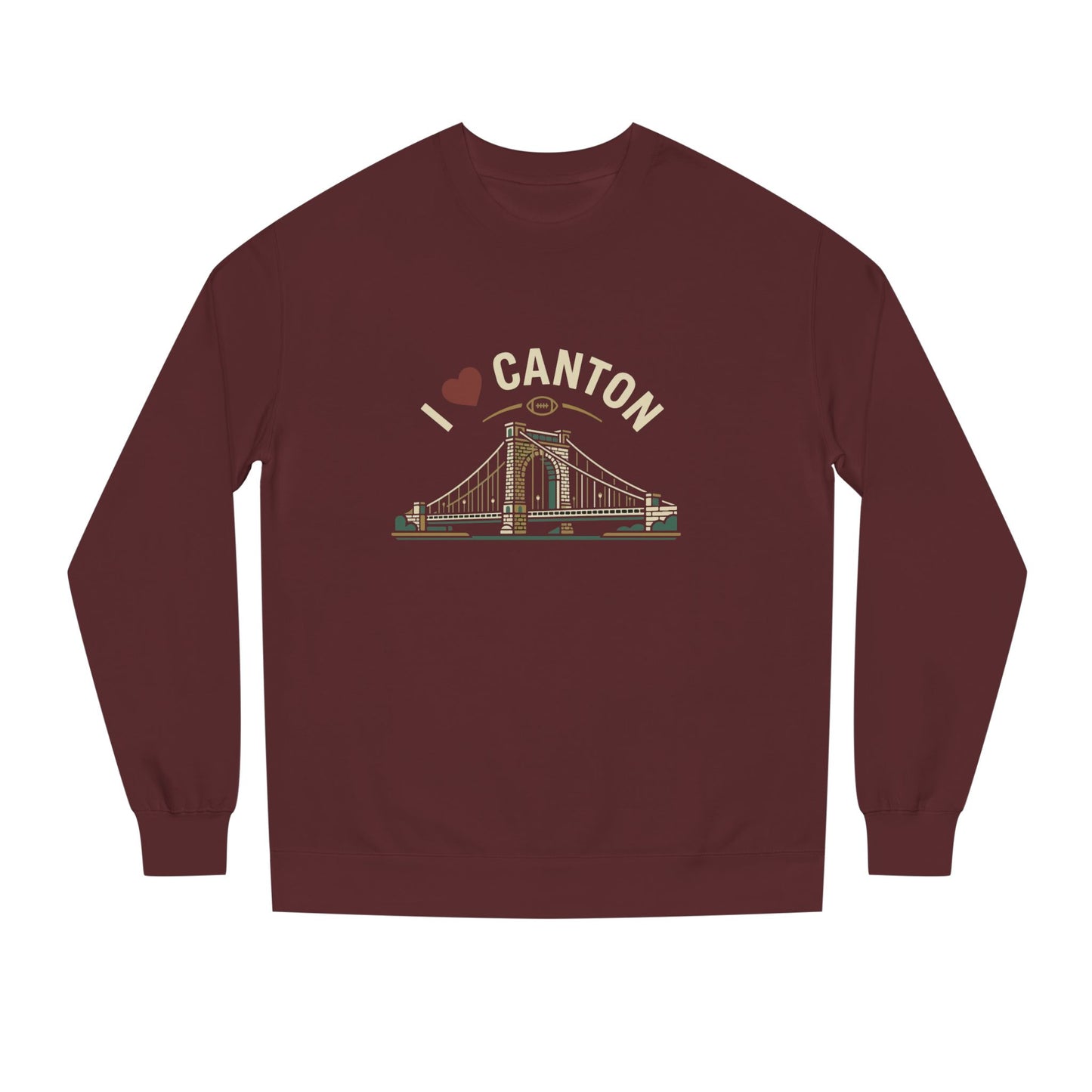 I  Canton Crewneck Sweatshirt — Canton Bridge Graphic Pullover