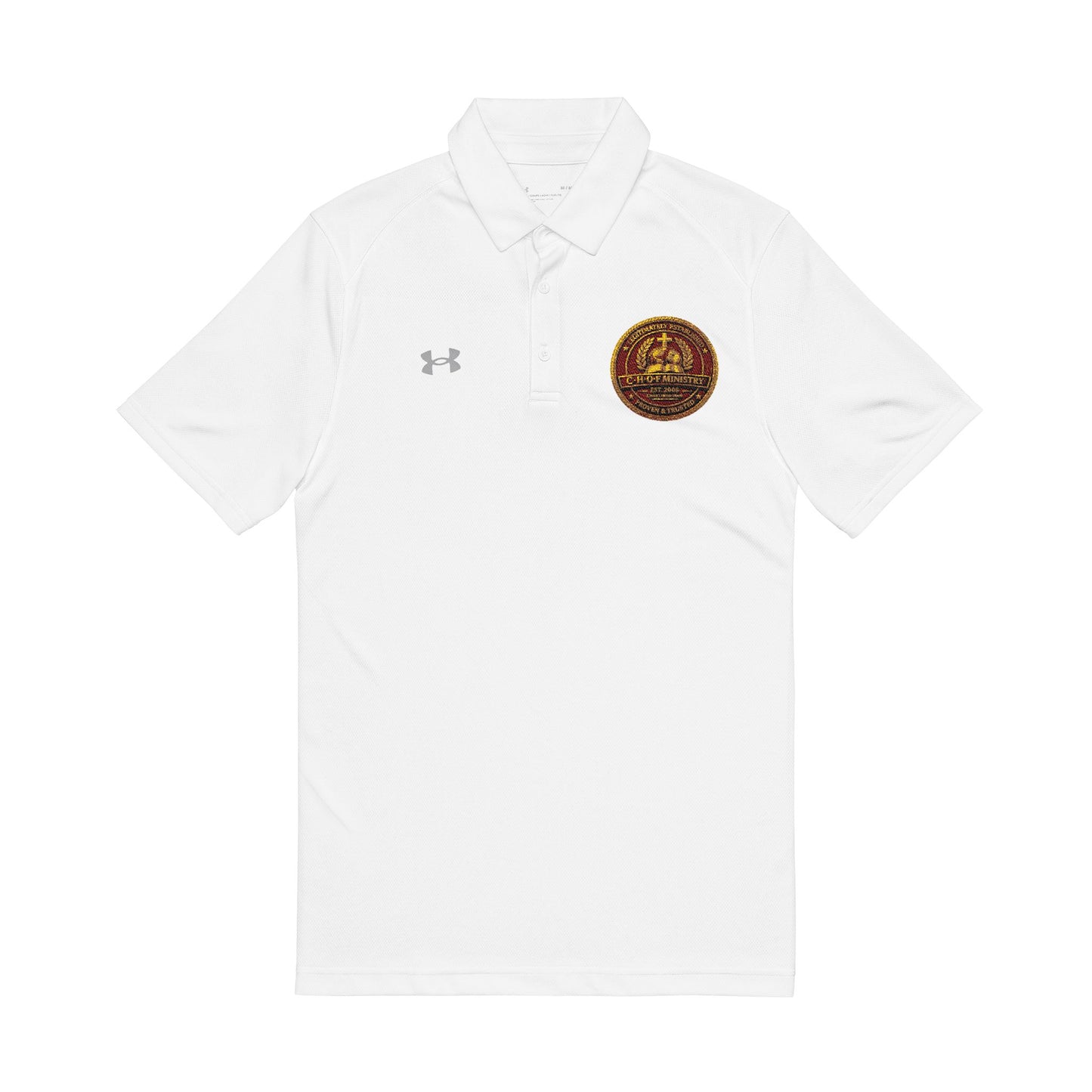 Embroidered Gold Seal Polo Shirt — Men's Under Armour Performance Polo
