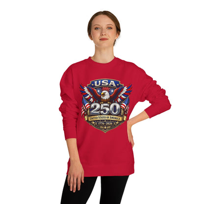USA 250th Anniversary Eagle Sweatshirt — 1776-2026 Patriotic Crewneck