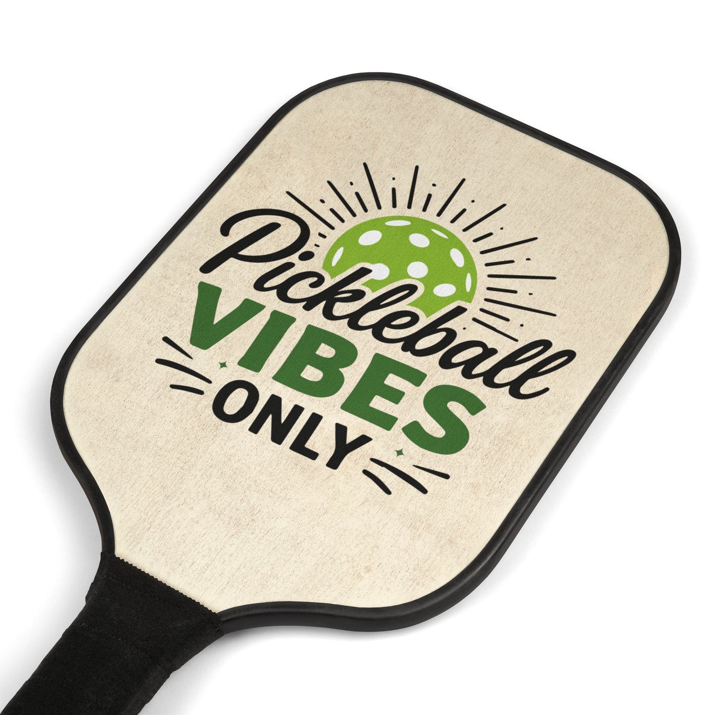 Pickleball Paddle Set — "Pickleball Vibes Only" Paddle & Balls Kit