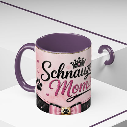 Schnauzer Coffee Mug — "Messy Beard, Big Heart" Accent Mug (11/15oz)