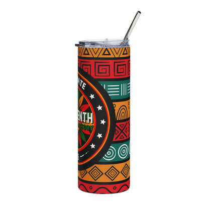 Juneteenth 20oz Stainless Tumbler — Celebrate Freedom Travel Mug