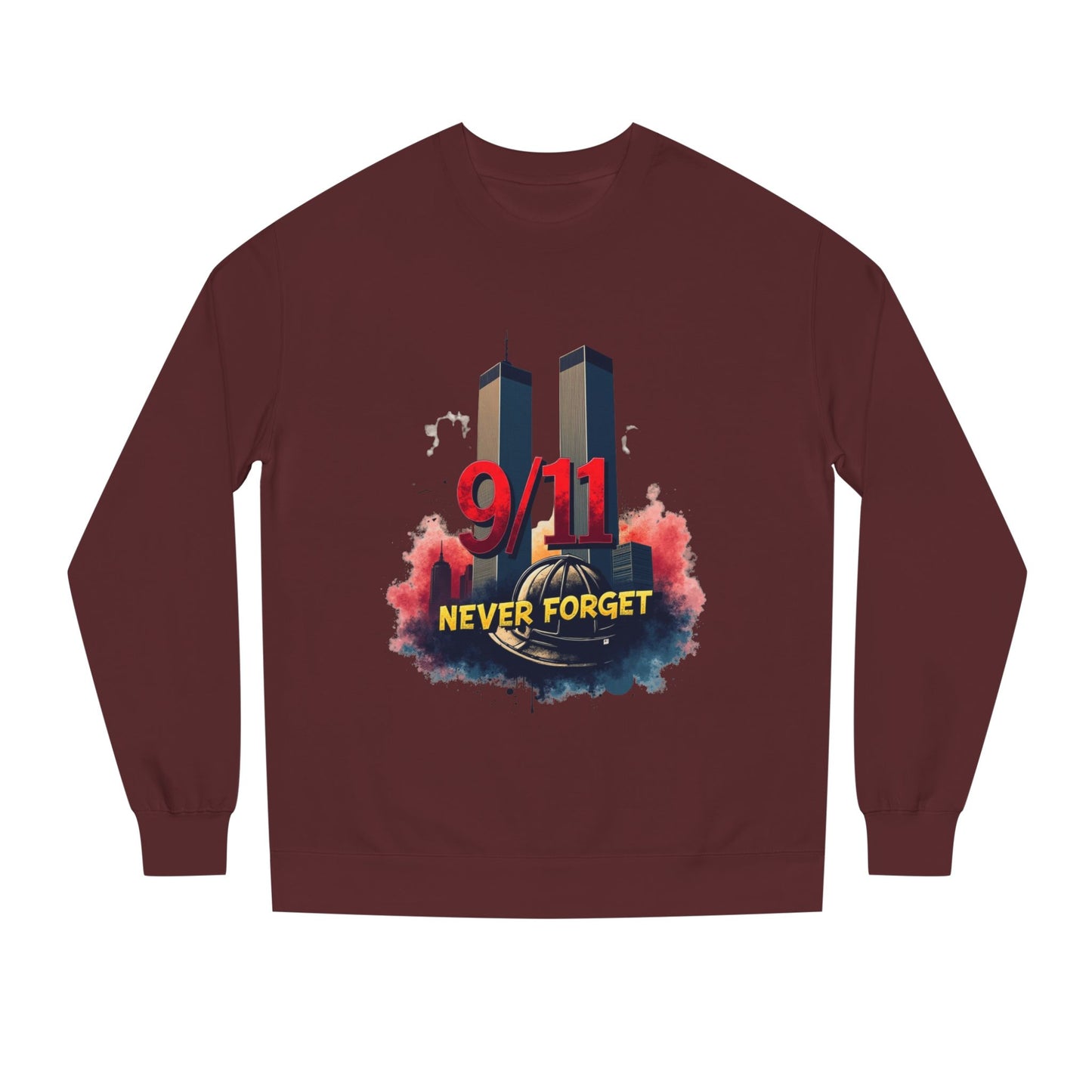 9/11 Never Forget Sweatshirt — Twin Towers Memorial Crewneck