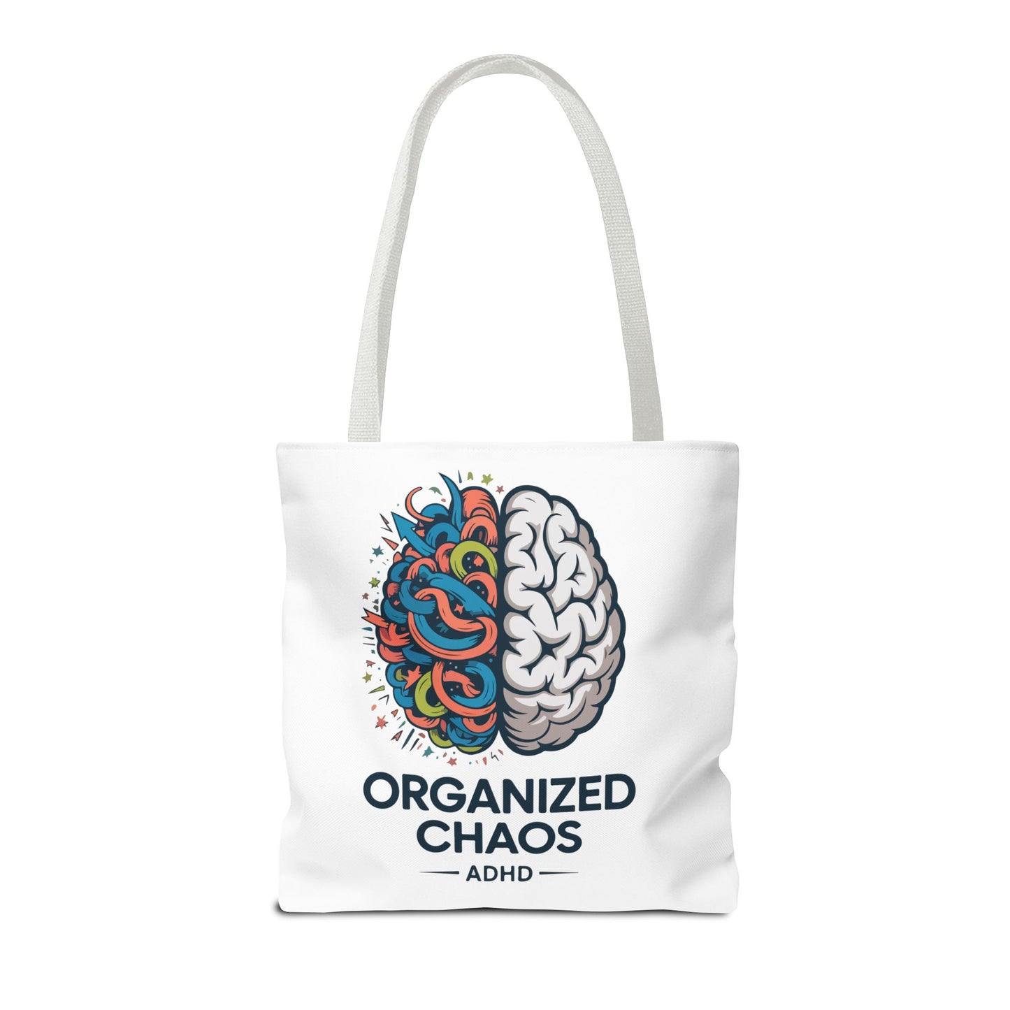 ADHD Tote Bag — "Organized Chaos" Brain Design