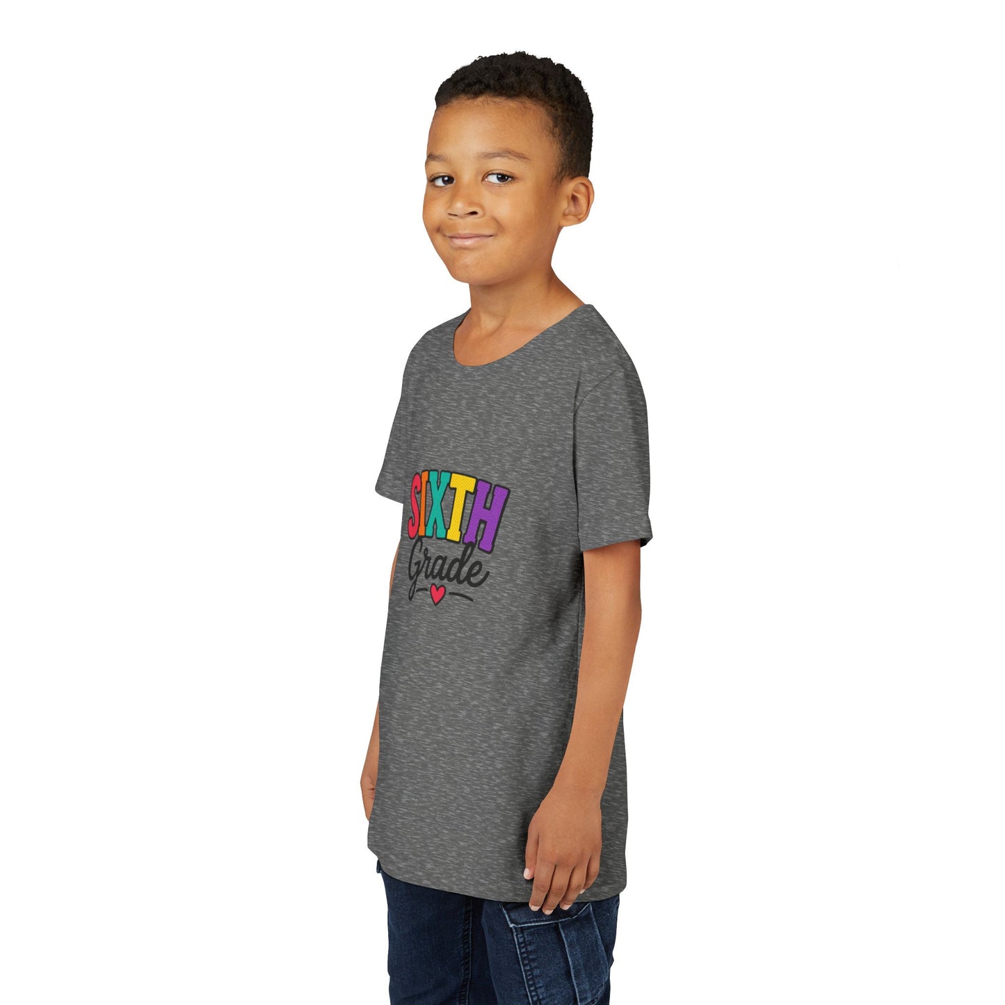 Sixth Grade Youth Tee – Colorful Back to School Shirt