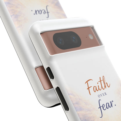 Faith Over Fear Phone Case — Inspirational Christian iPhone Cover