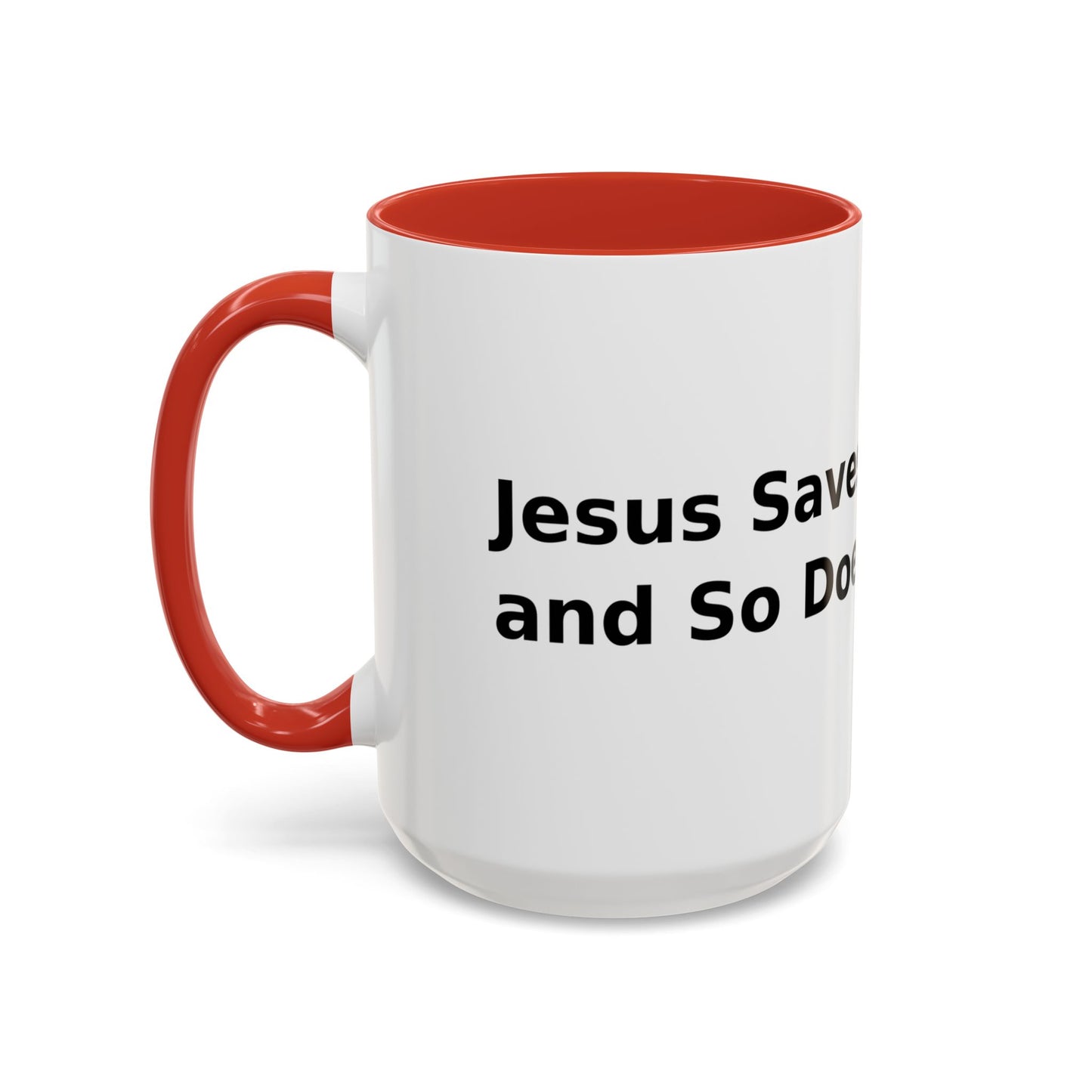 Accent Coffee Mug — “Faith + Medicine: Insulin Saves” Black-Accent Mug (11/15 oz)