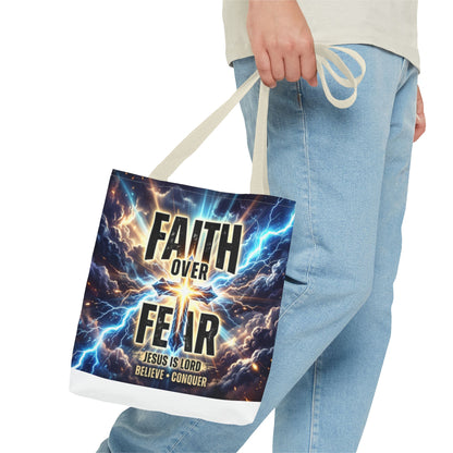 Faith Over Fear Tote Bag