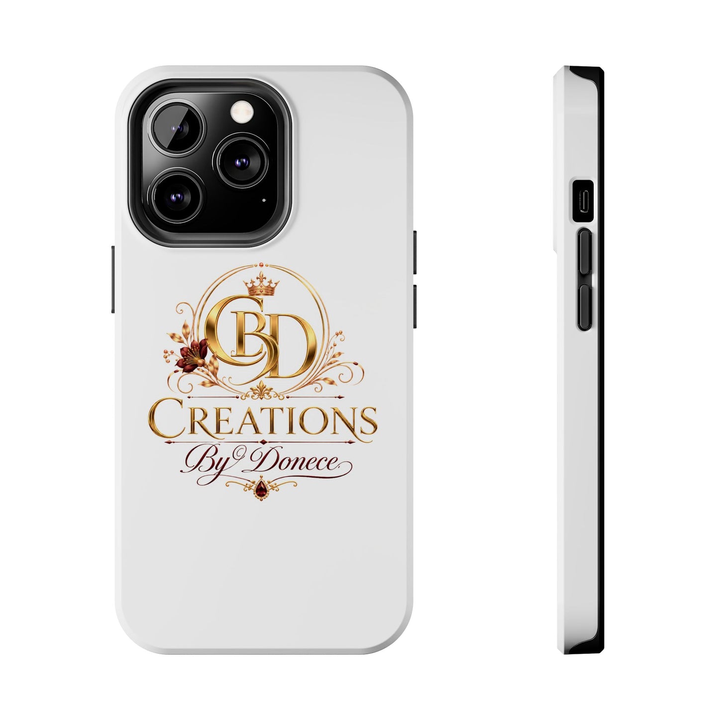 BD Creations By Donece Elegant Logo Tough Phone Case — Protective iPhone Cover