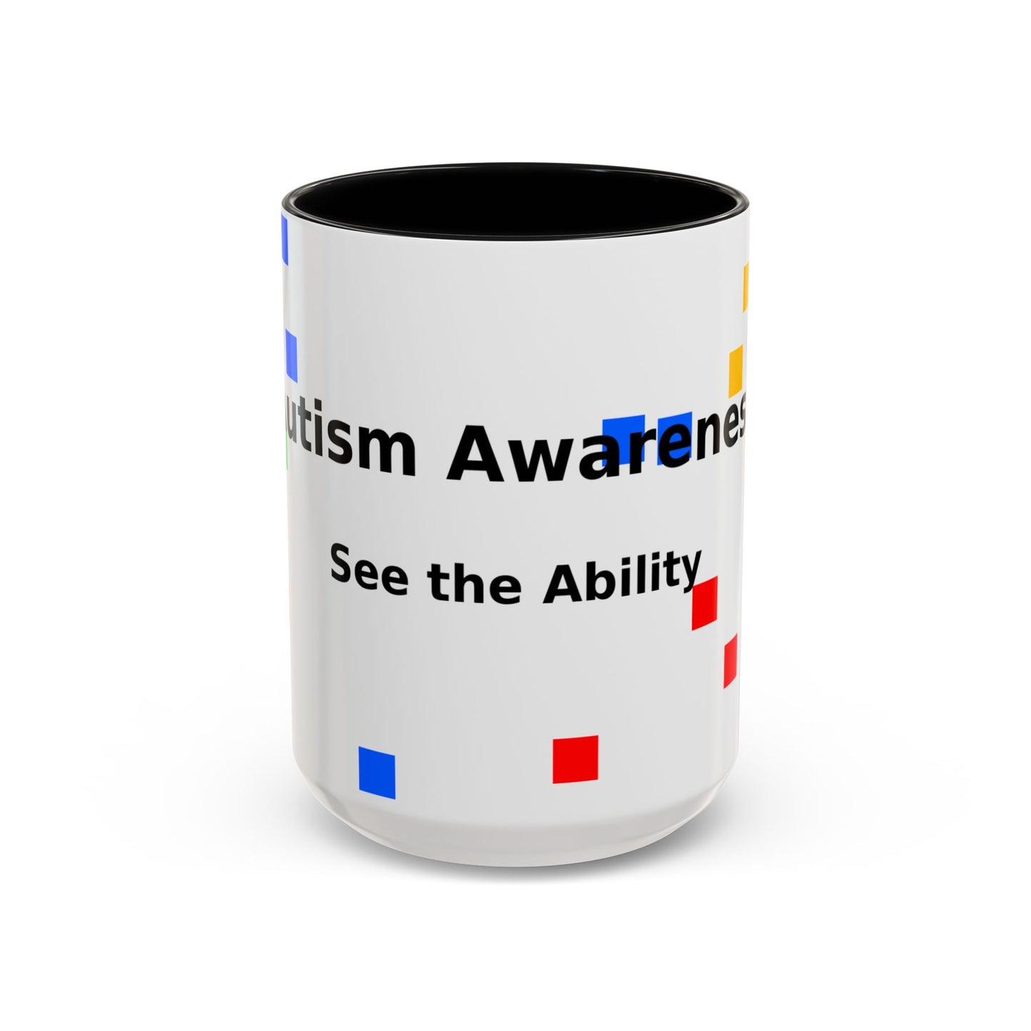 Autism Awareness Accent Mug - "See the Ability" Coffee Cup
